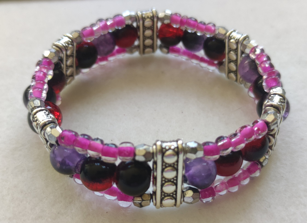 Bracelet en perles de verre