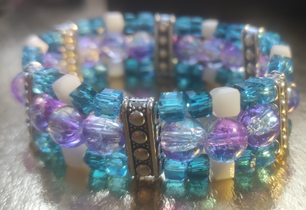 Bracelet en perles de verre