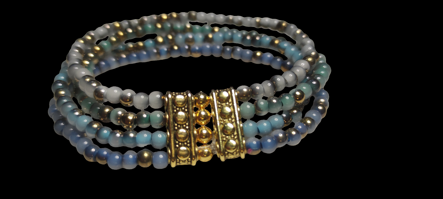 Bracelet en perles de verre