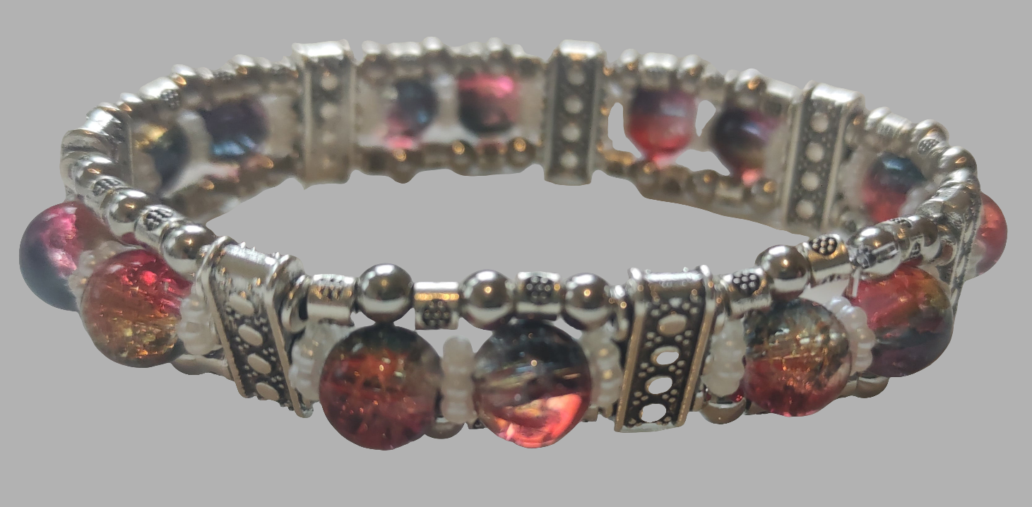 Bracelet en perles de verre