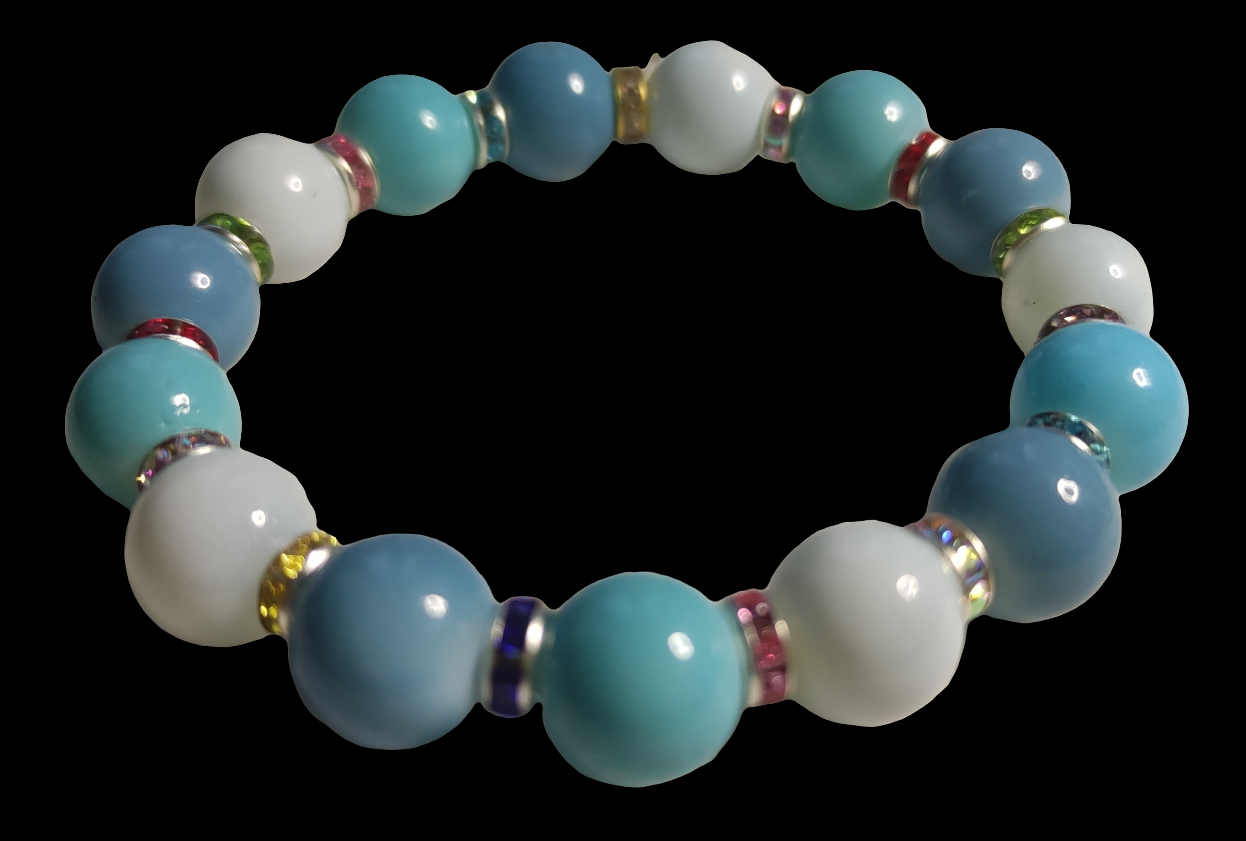 Bracelet en perles de verre