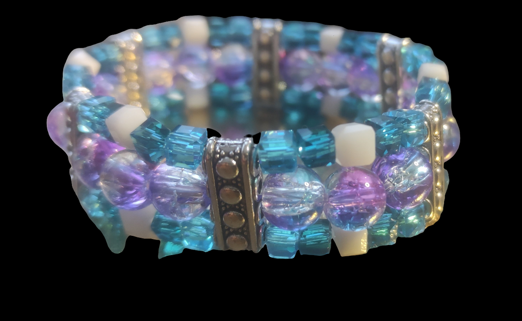 Bracelet en perles de verre