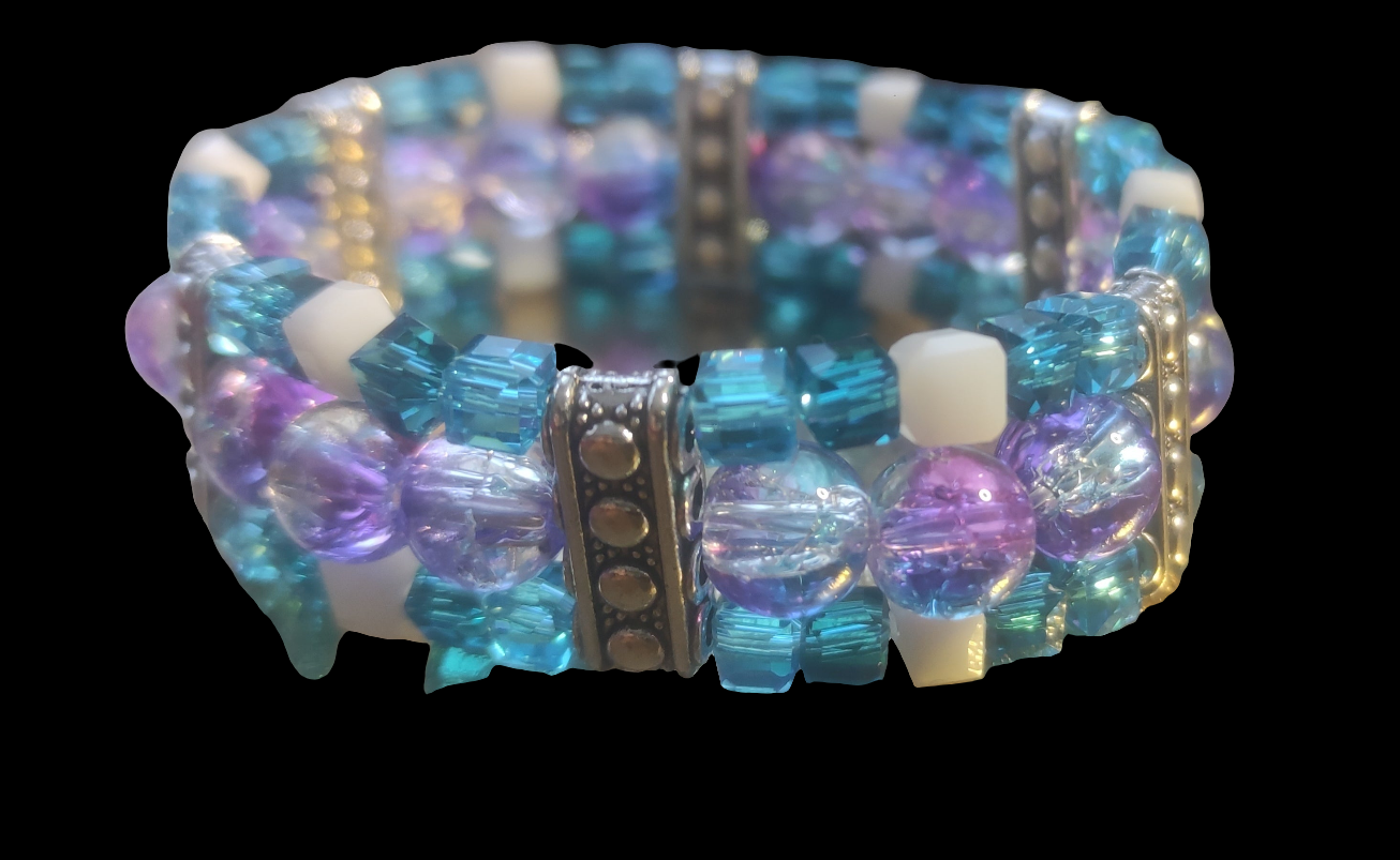 Bracelet en perles de verre