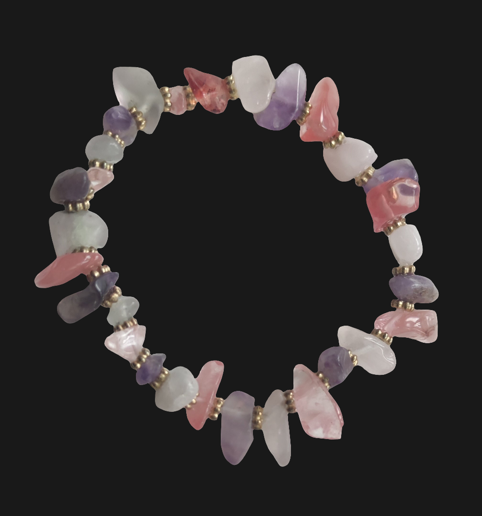 Bracelet en perles semi précieuse