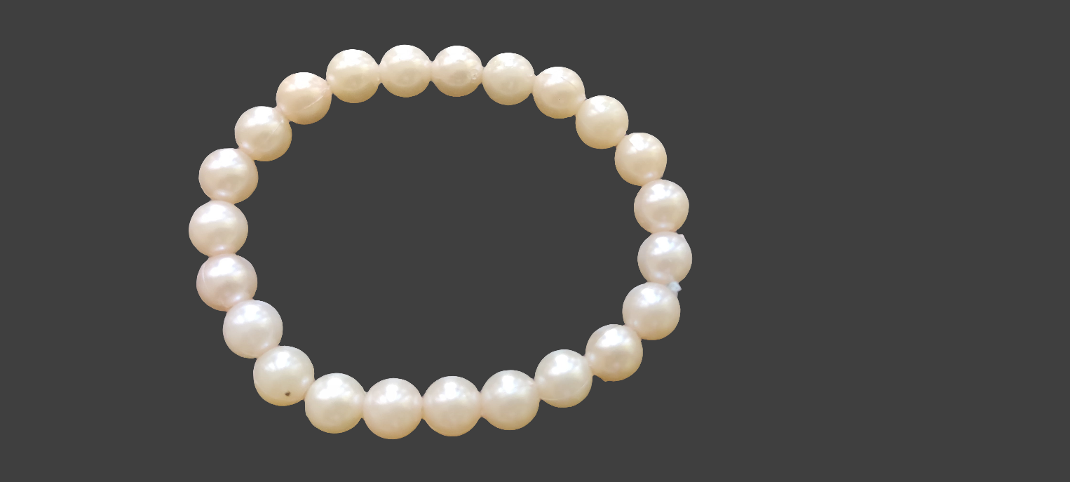 Bracelet en perles rose pâle