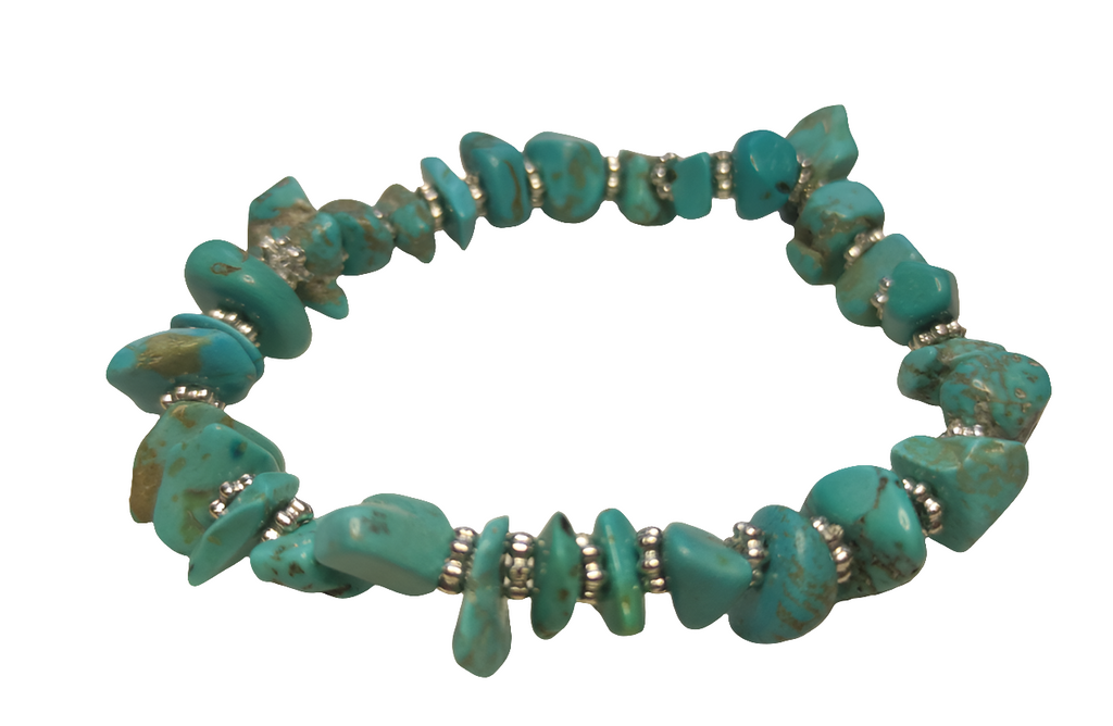 Bracelet en pierre semi précieuse turquoise
