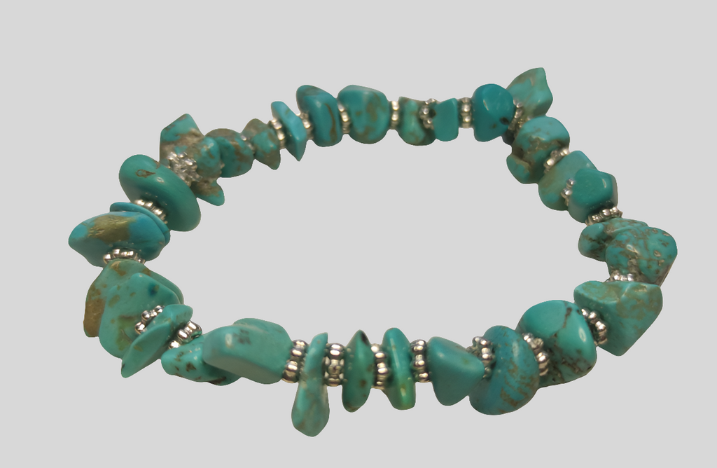 Bracelet en pierre semi précieuse turquoise
