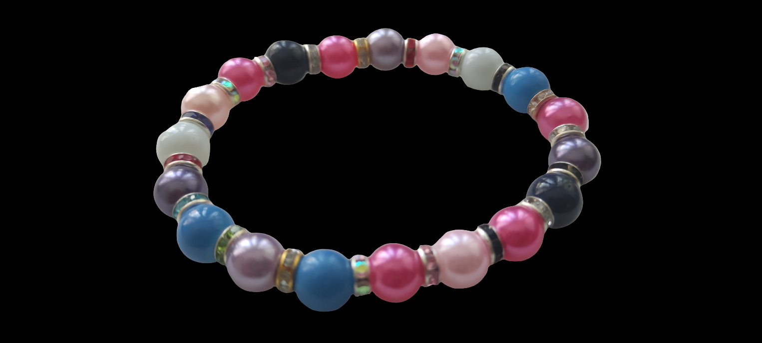 Bracelet en perles de verre