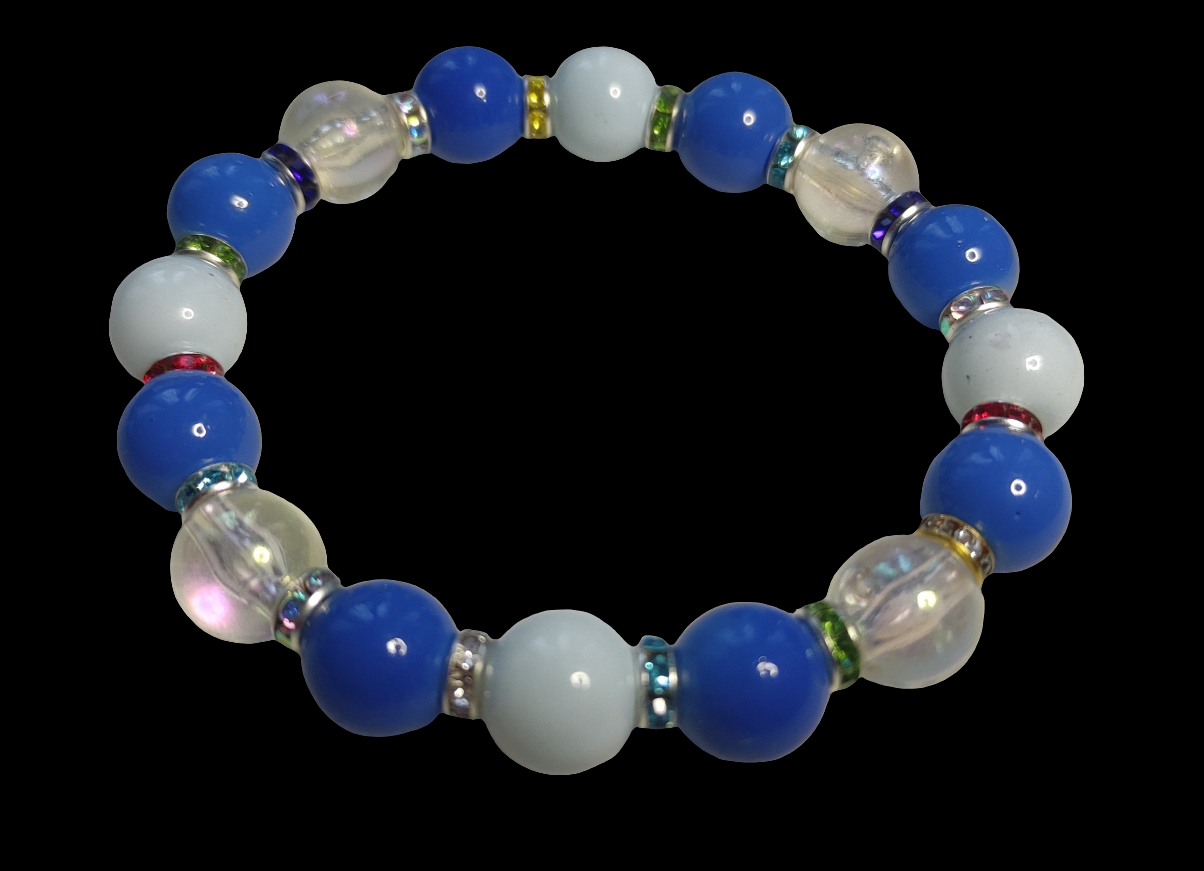 Bracelet en perles de verre