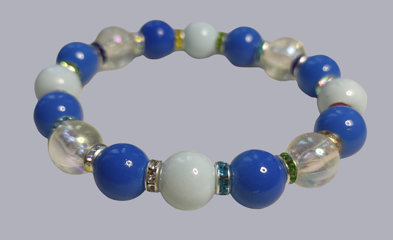 Bracelet en perles de verre