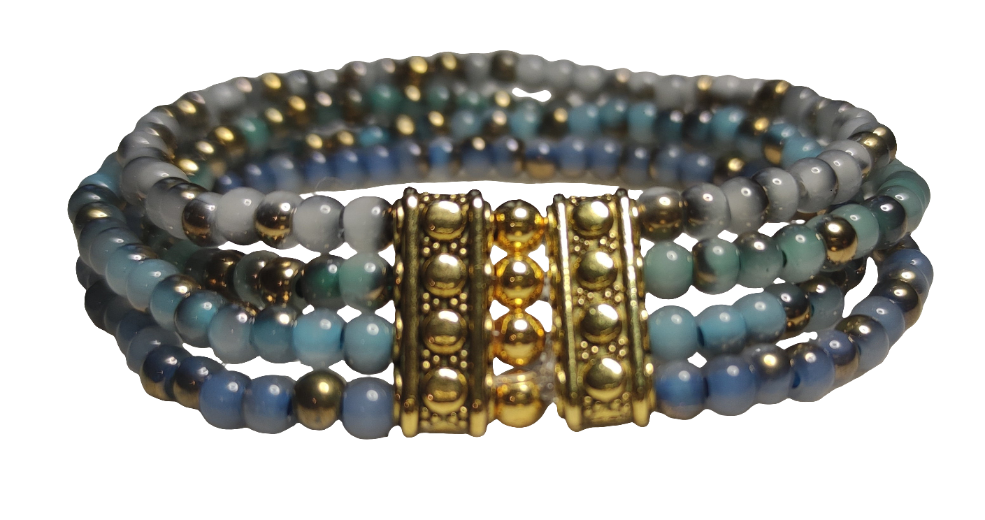 Bracelet en perles de verre