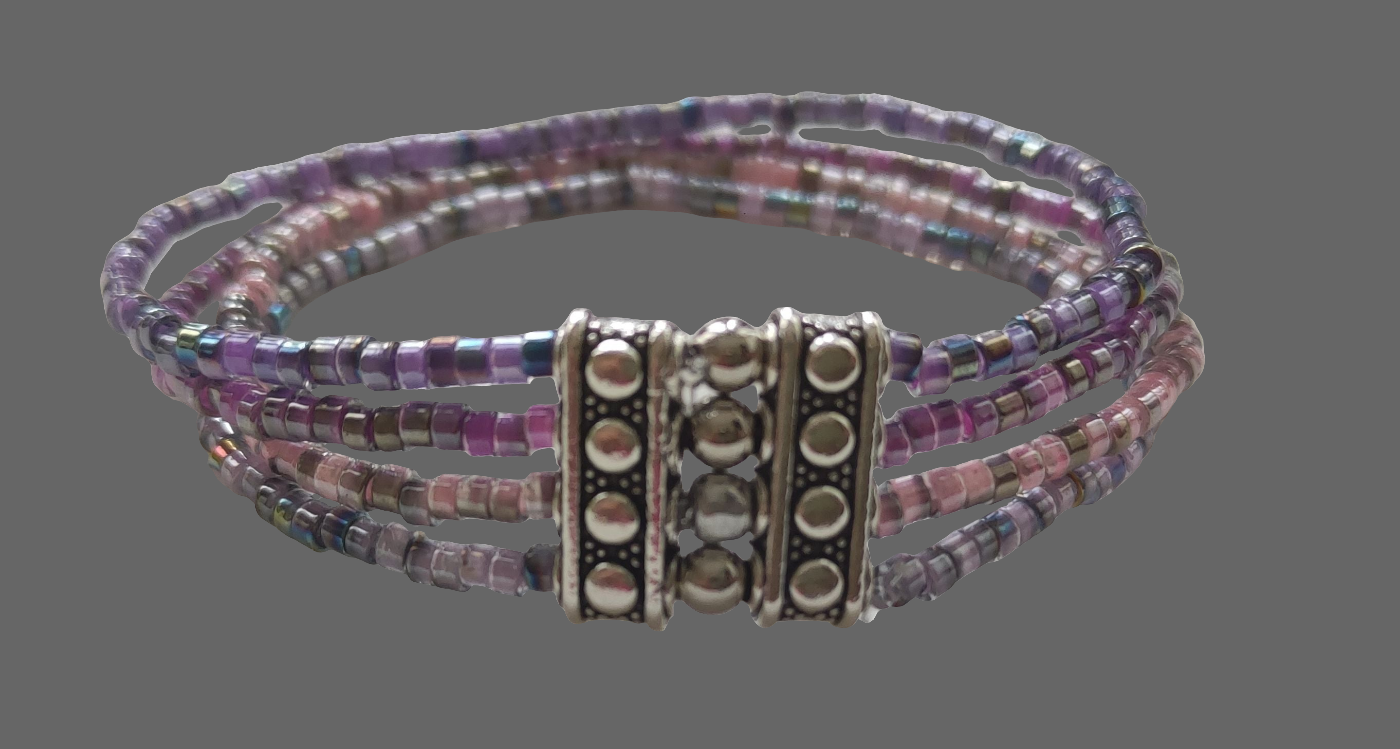 Bracelet en perles de verre