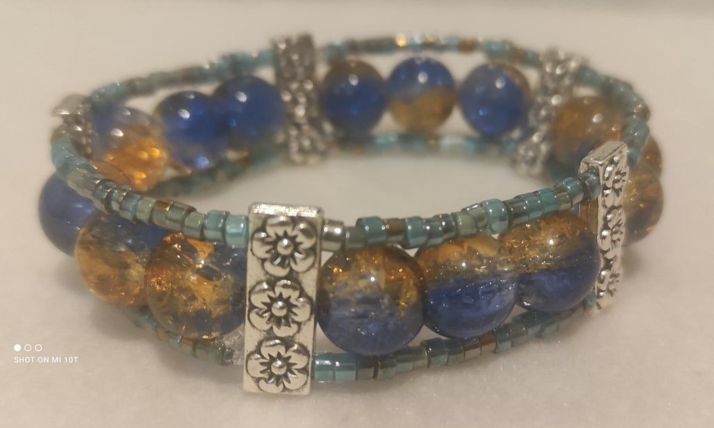 Bracelet en perles de verre