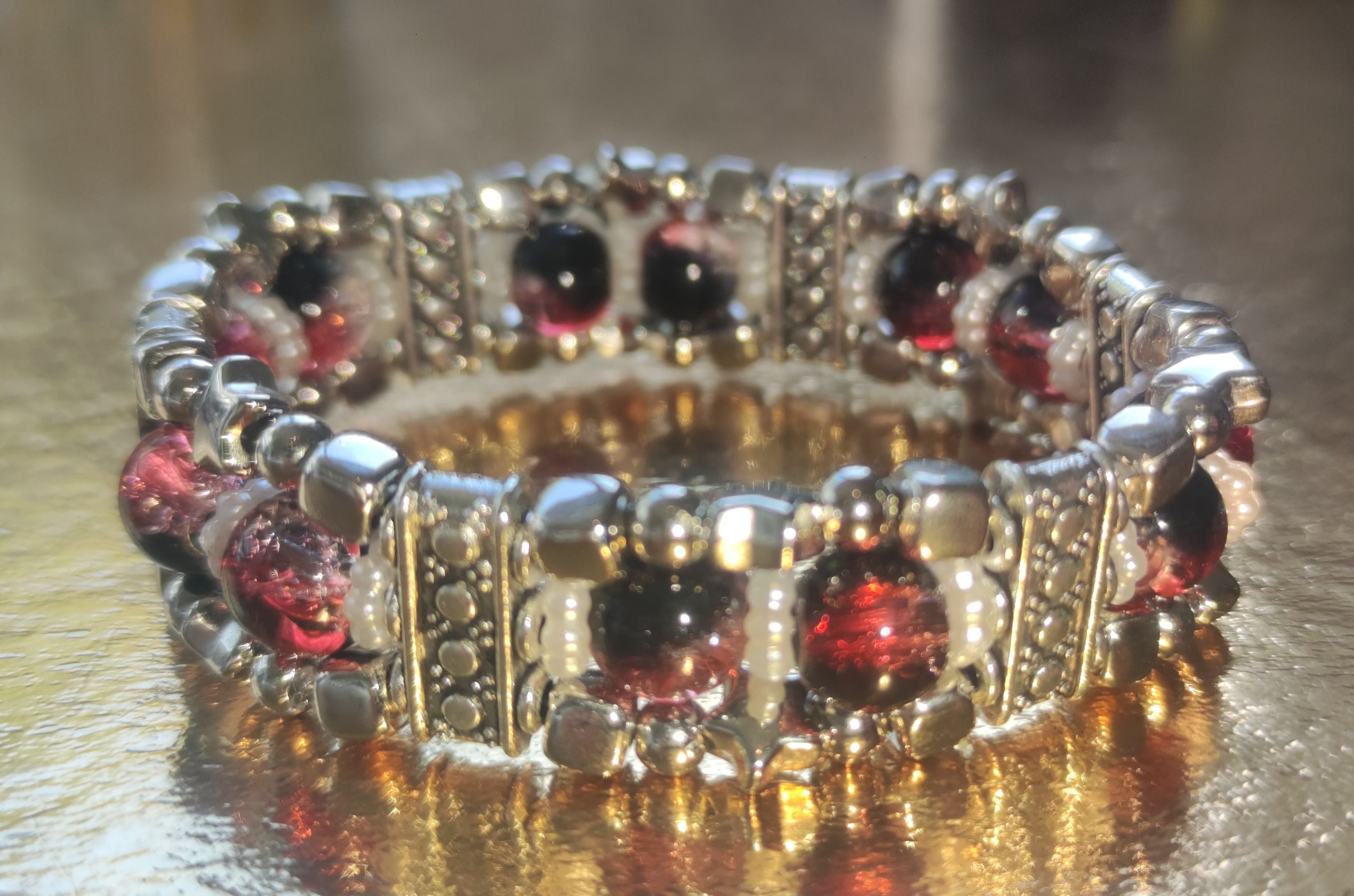 Bracelet en perles de verre
