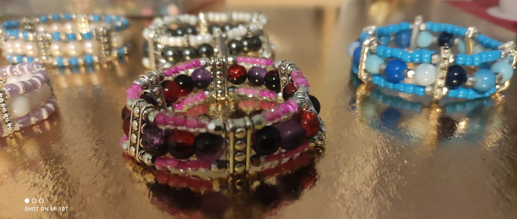 Bracelet en perles de verre