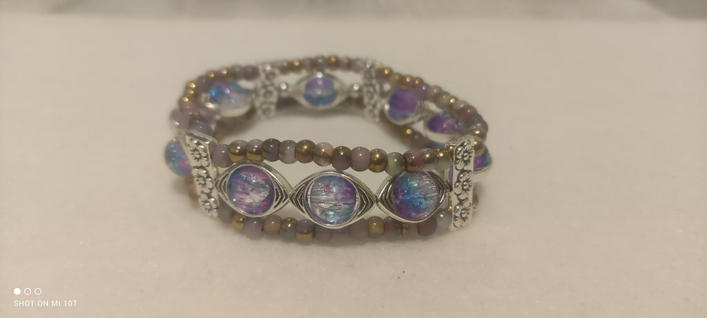 Bracelet en perles de verre