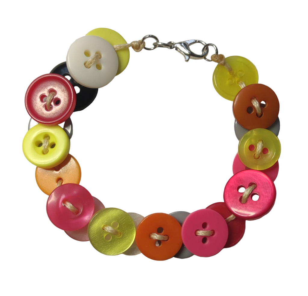 Bracelet bouton avec fermoir