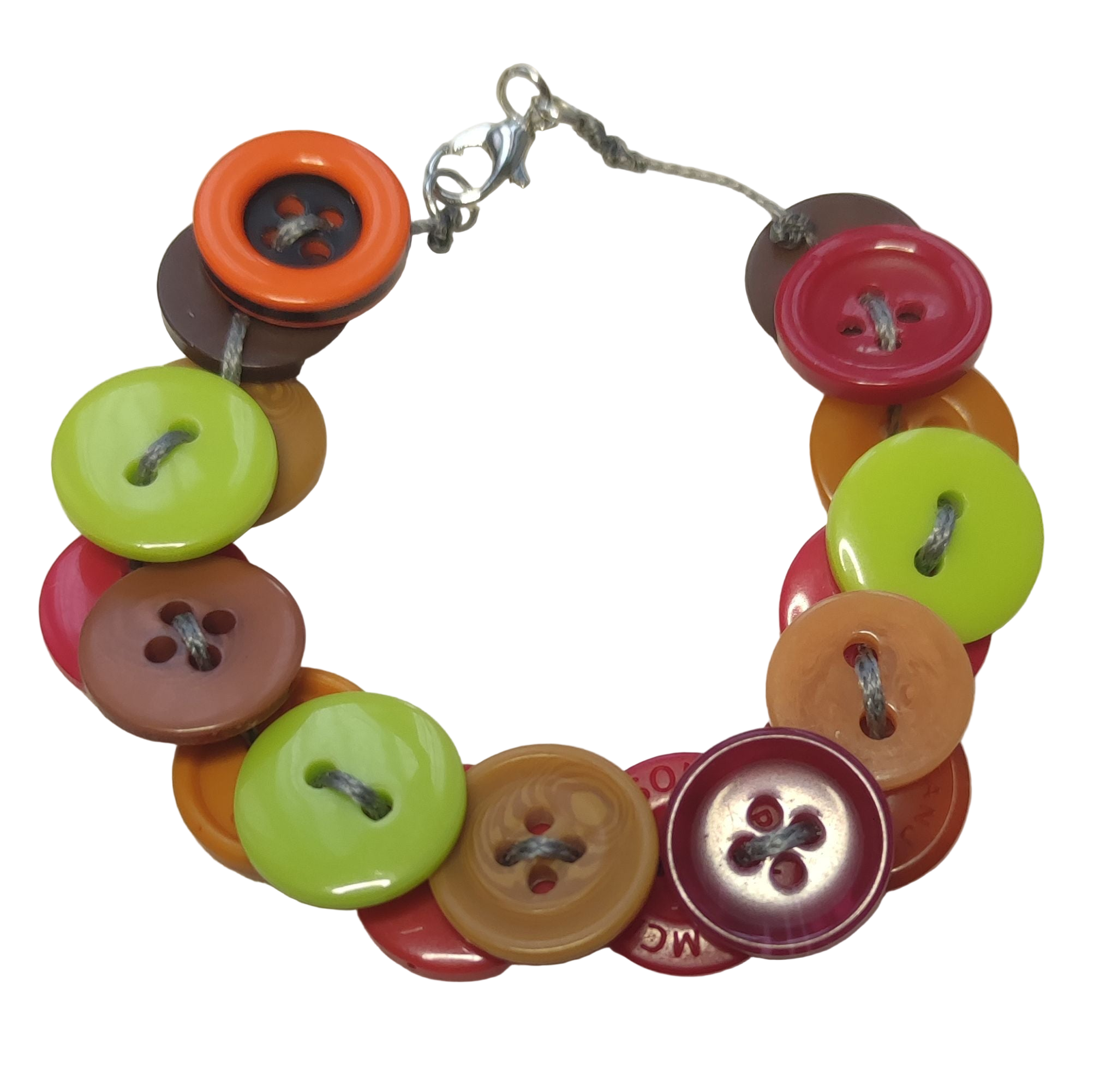 Bracelet bouton avec fermoir
