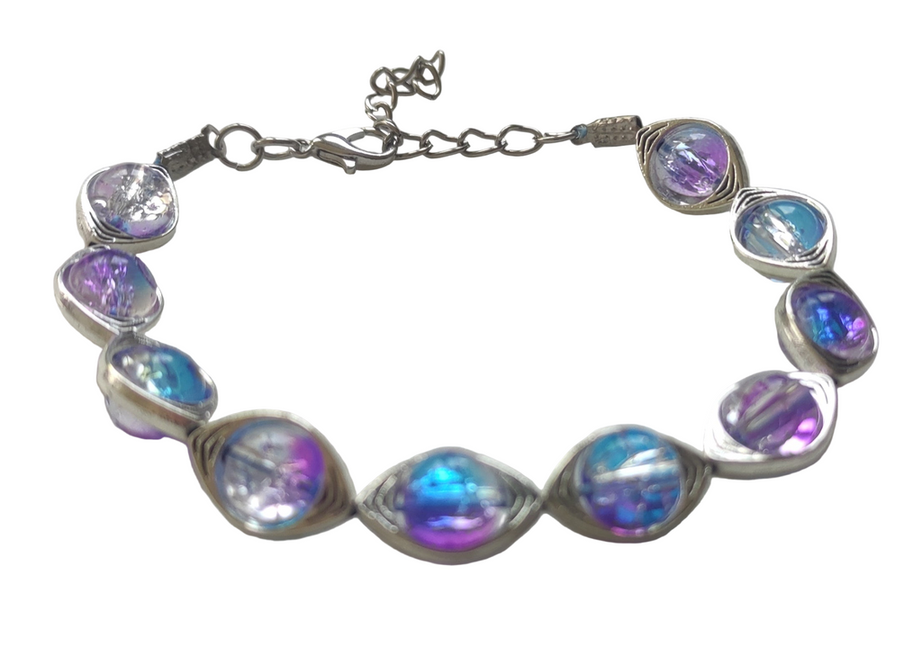 Bracelet perles de verre