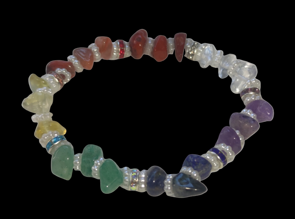 Bracelet en pierre semi précieuse 7 chacras