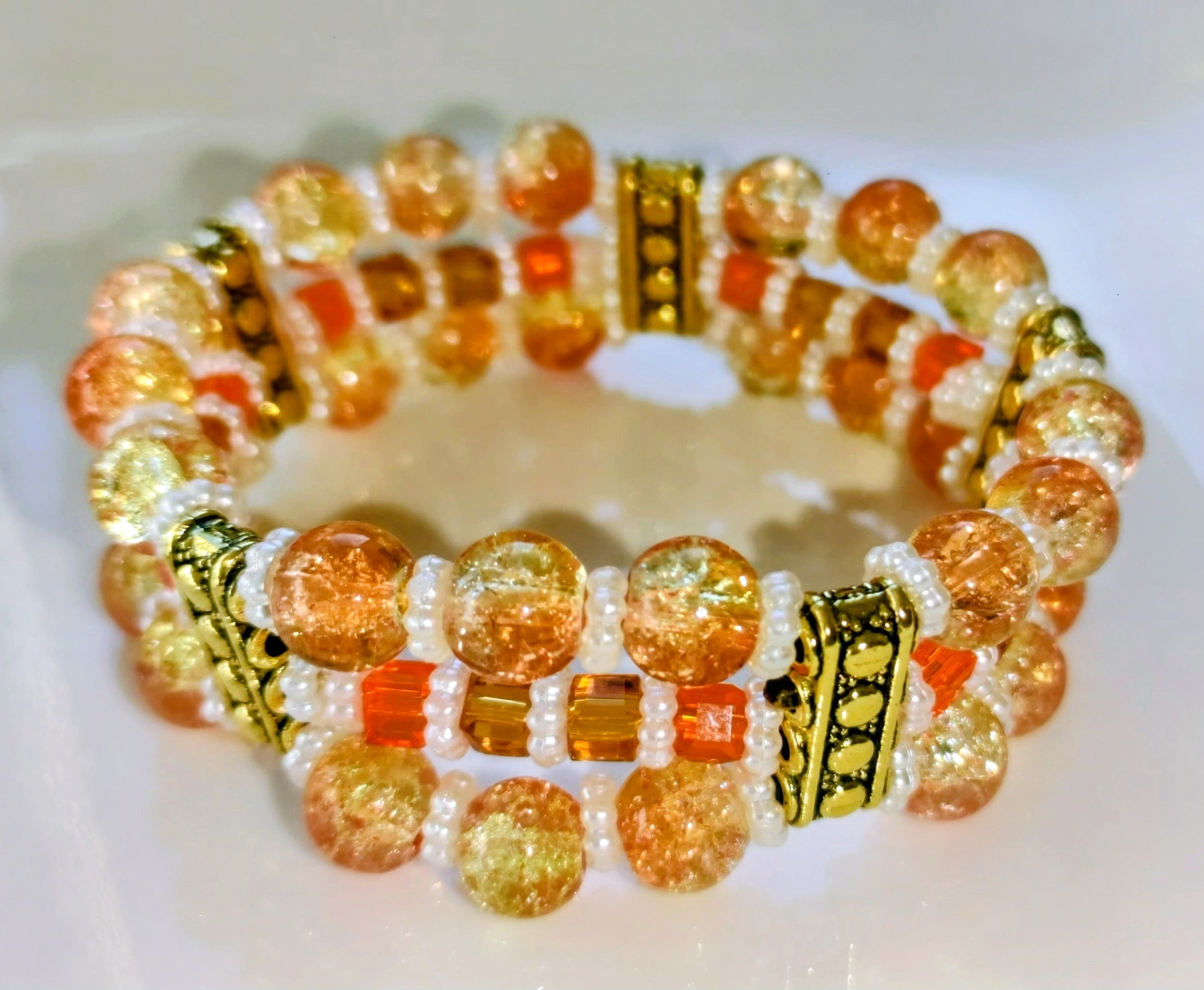 Bracelet en perles de verre
