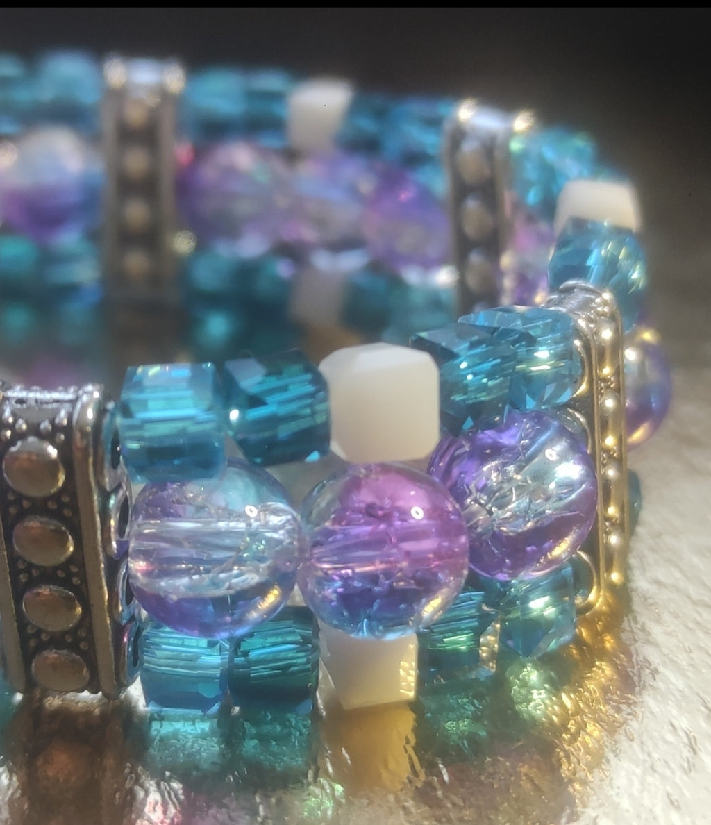 Bracelet en perles de verre