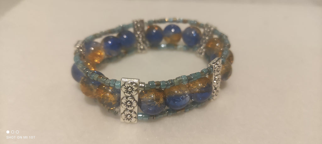 Bracelet en perles de verre