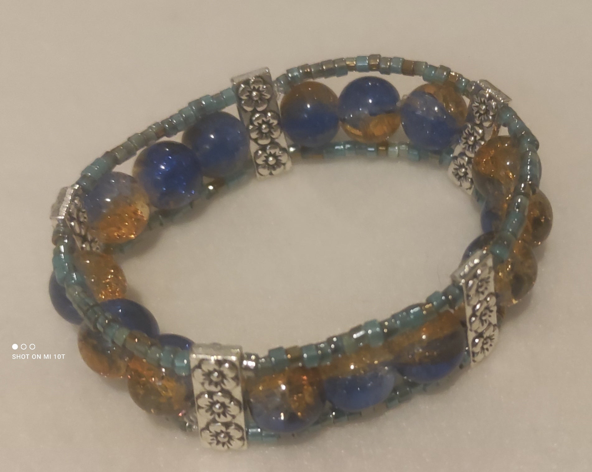 Bracelet en perles de verre