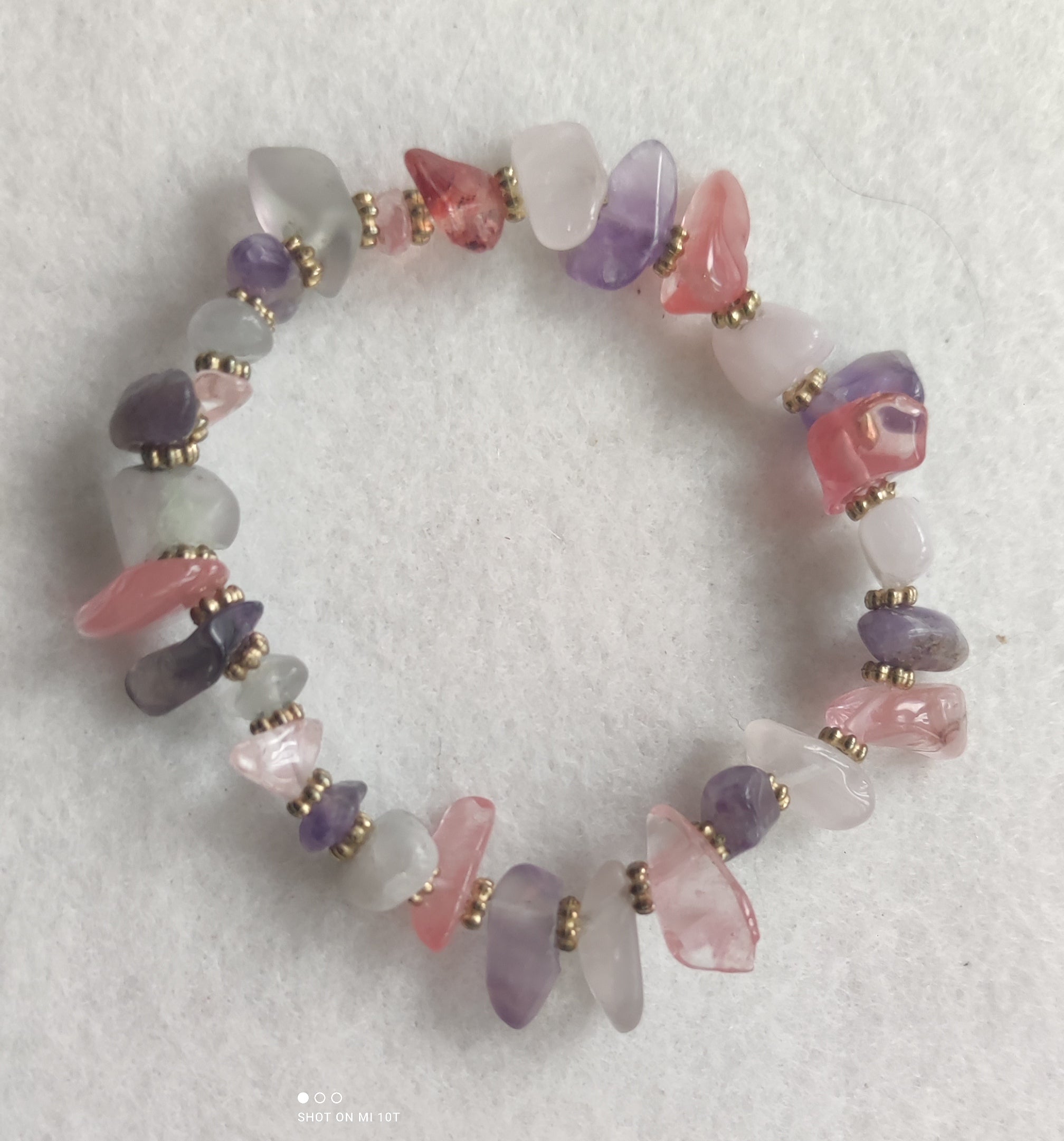 Bracelet en perles semi précieuse