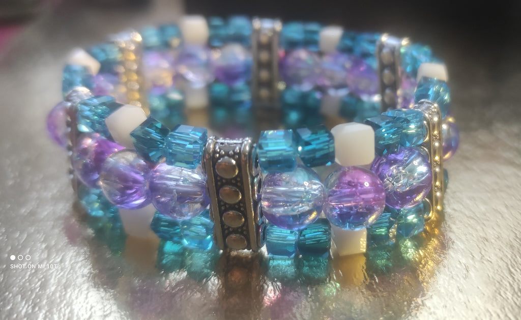 Bracelet en perles de verre