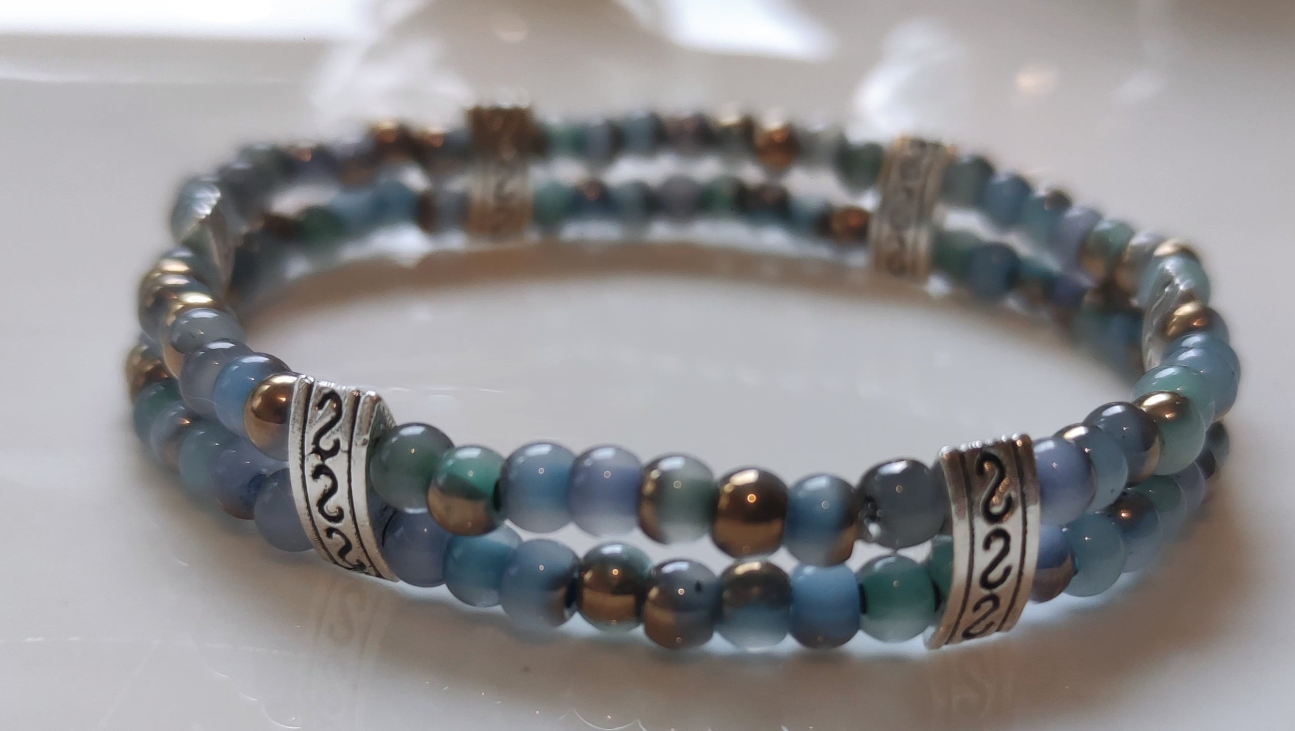 Bracelet en perles de verre