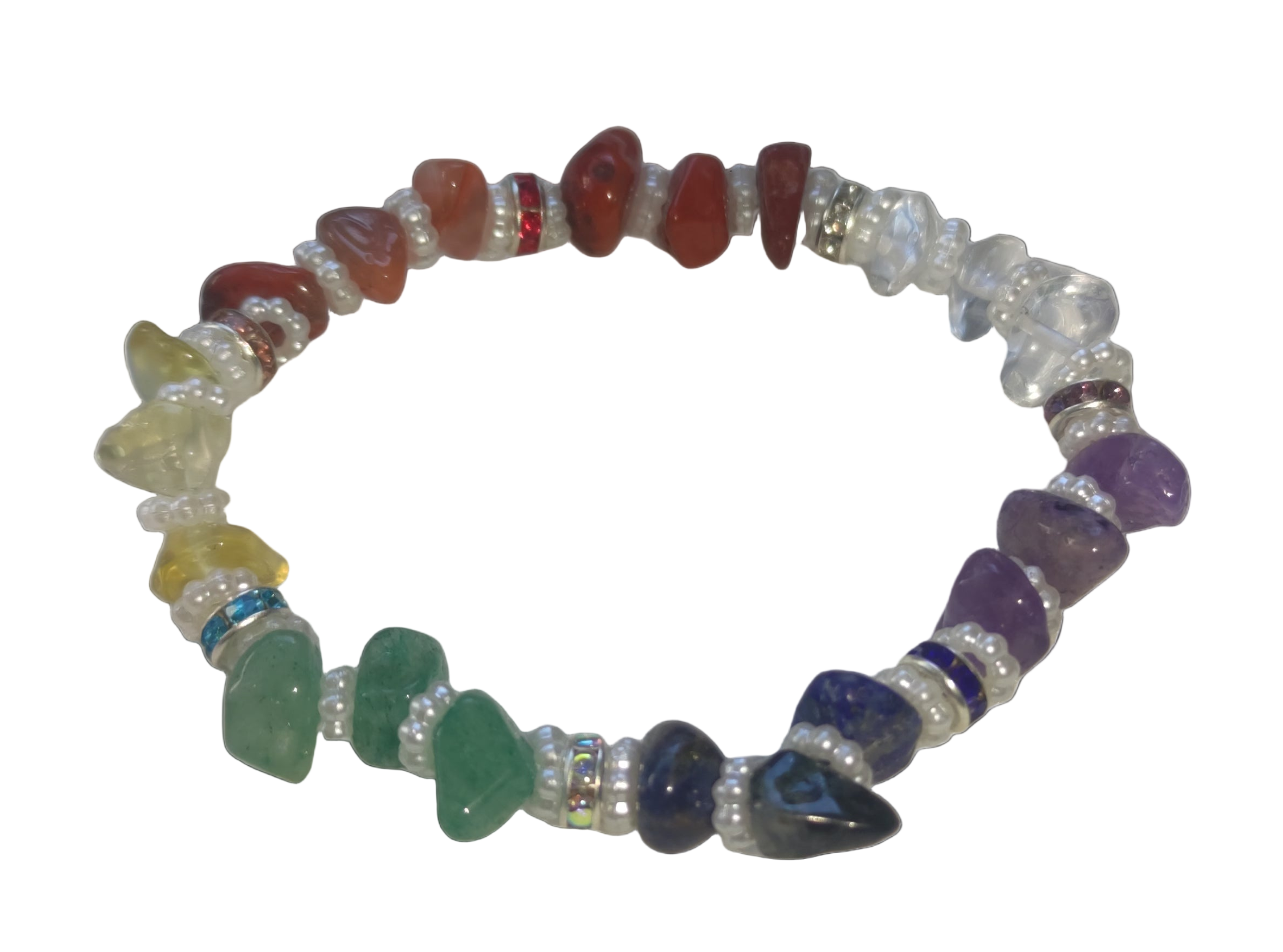 Bracelet en pierre semi précieuse 7 chacras