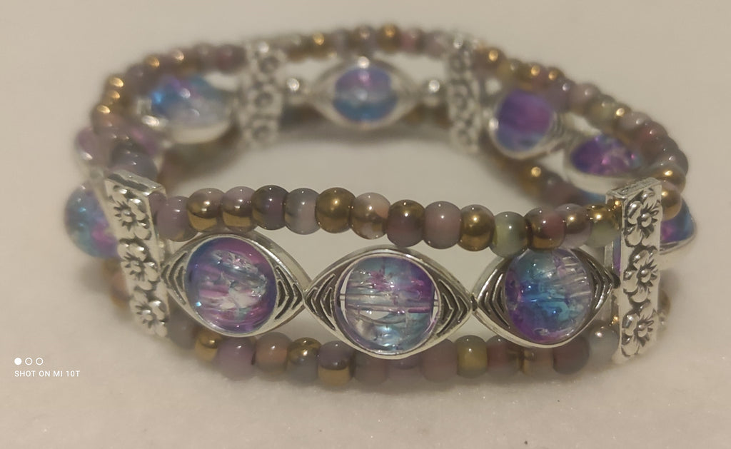 Bracelet en perles de verre