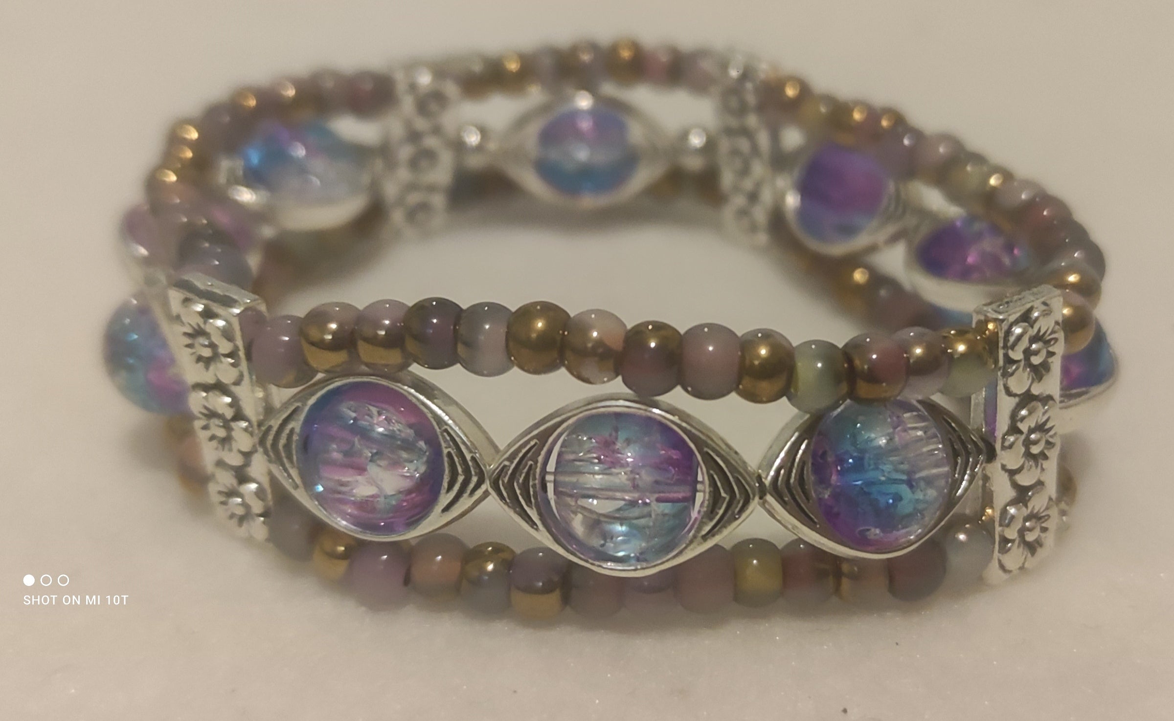 Bracelet en perles de verre