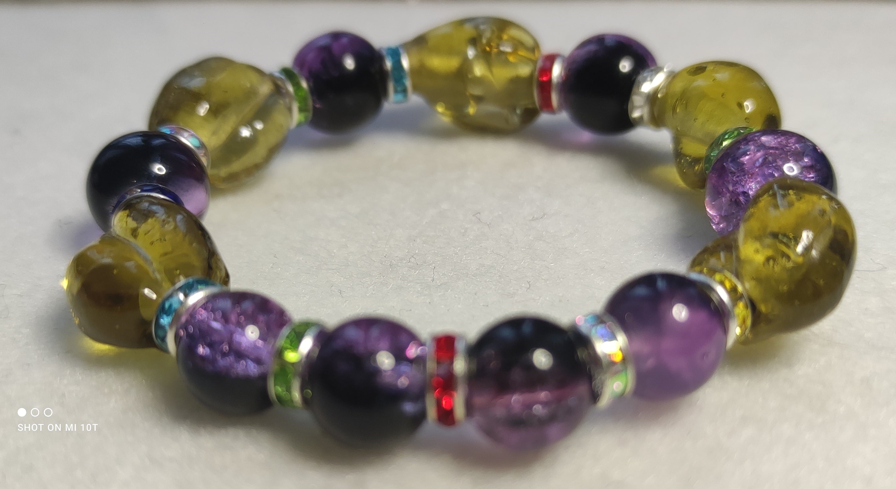 Bracelet perles de verre