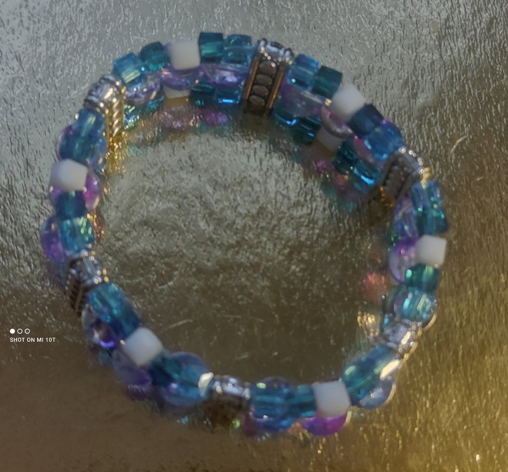 Bracelet en perles de verre