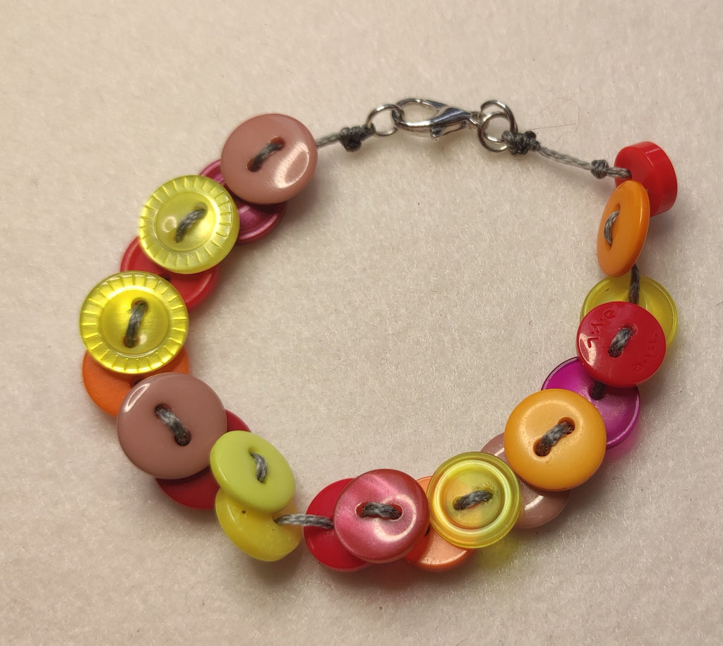 Bracelet bouton avec fermoir