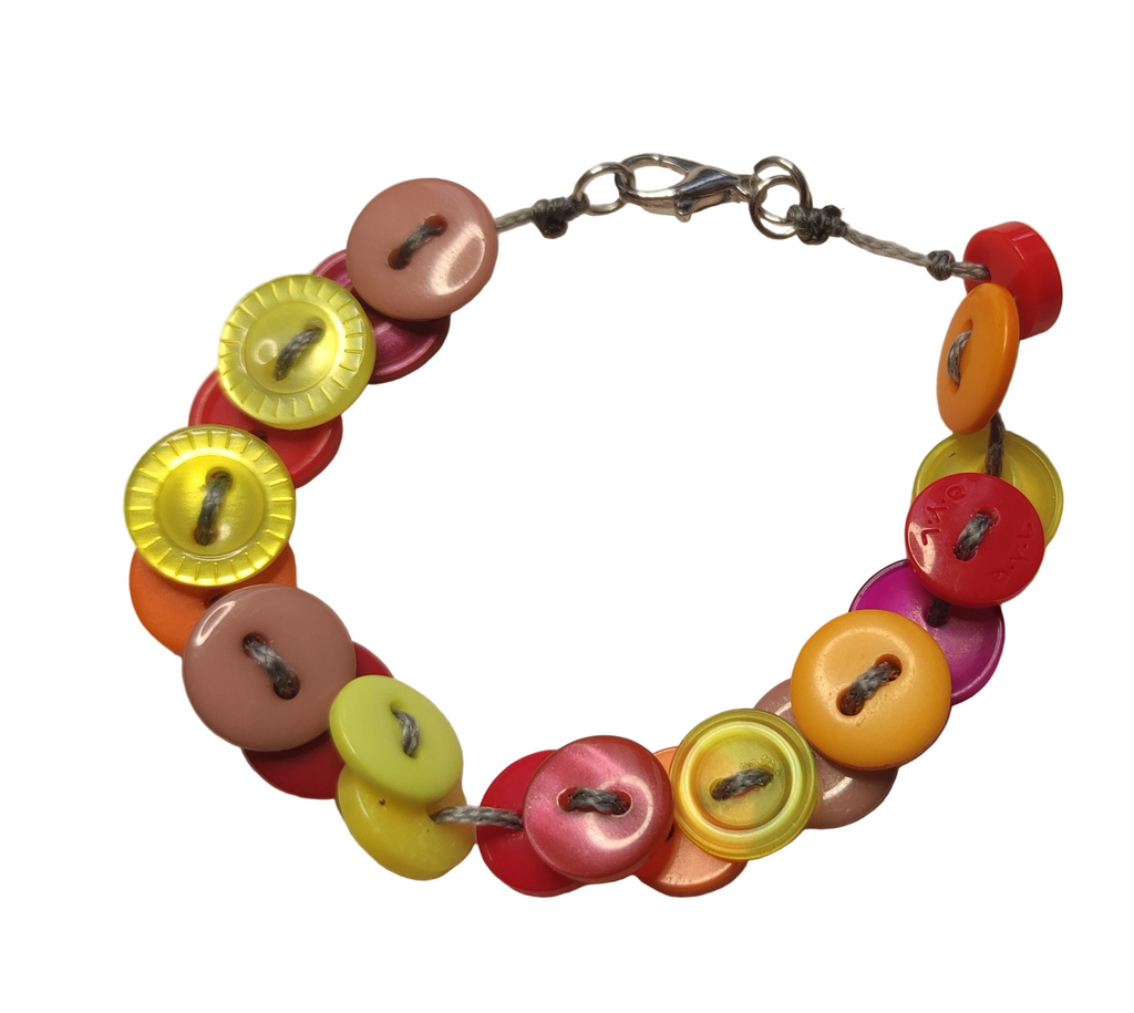 Bracelet bouton avec fermoir