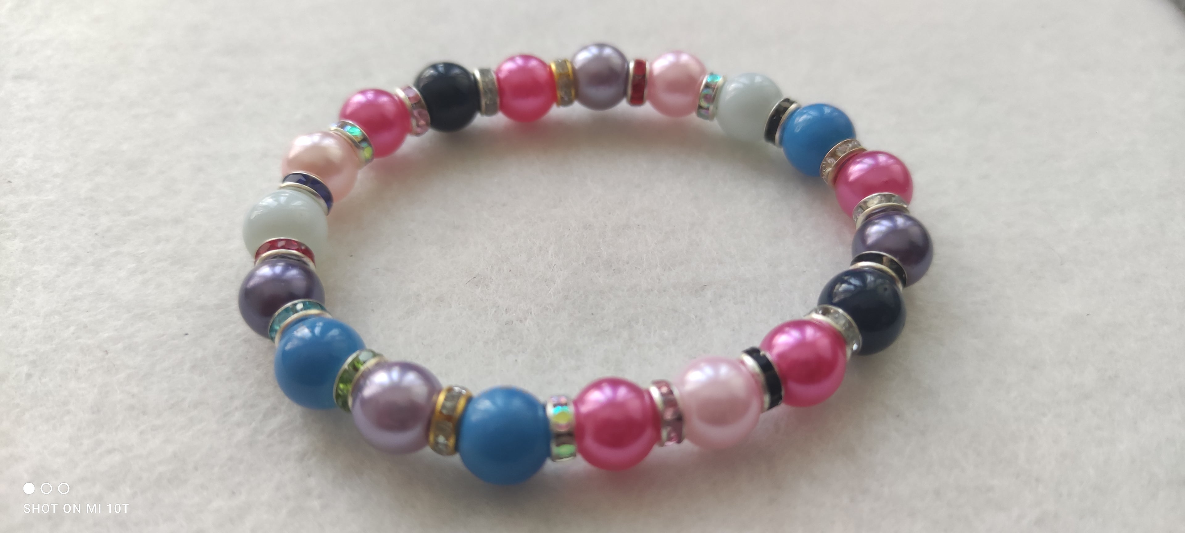Bracelet en perles de verre