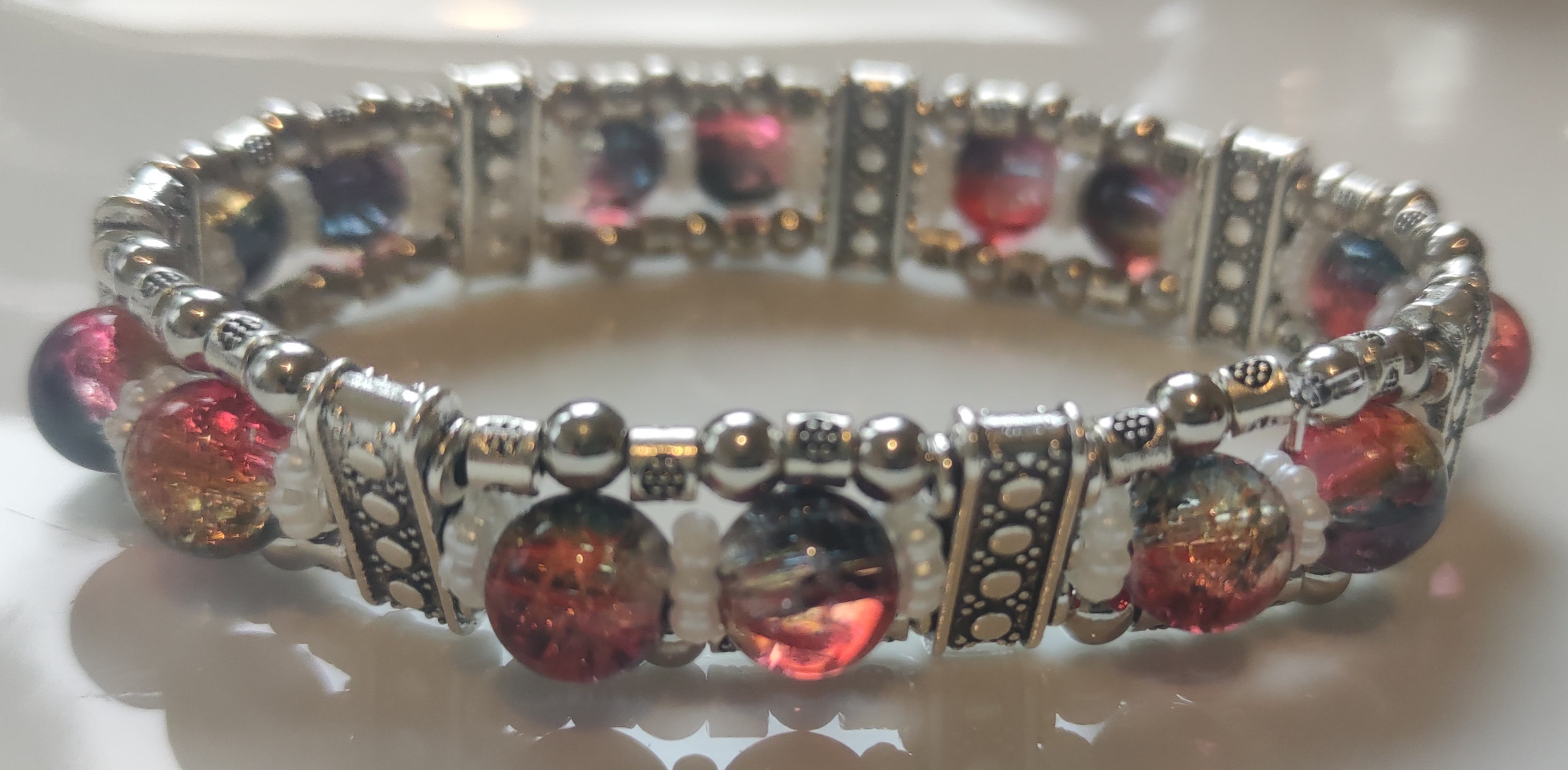 Bracelet en perles de verre
