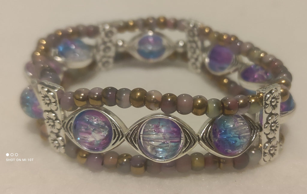 Bracelet en perles de verre