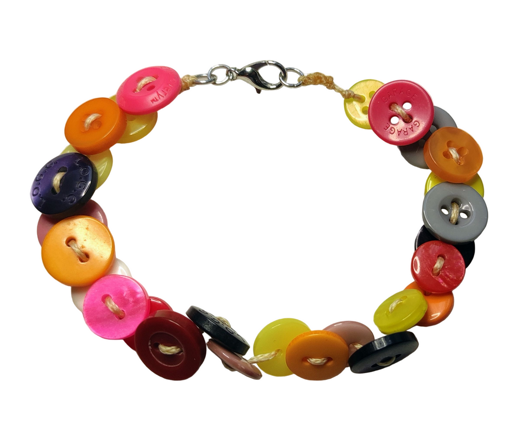 Bracelet bouton avec fermoir