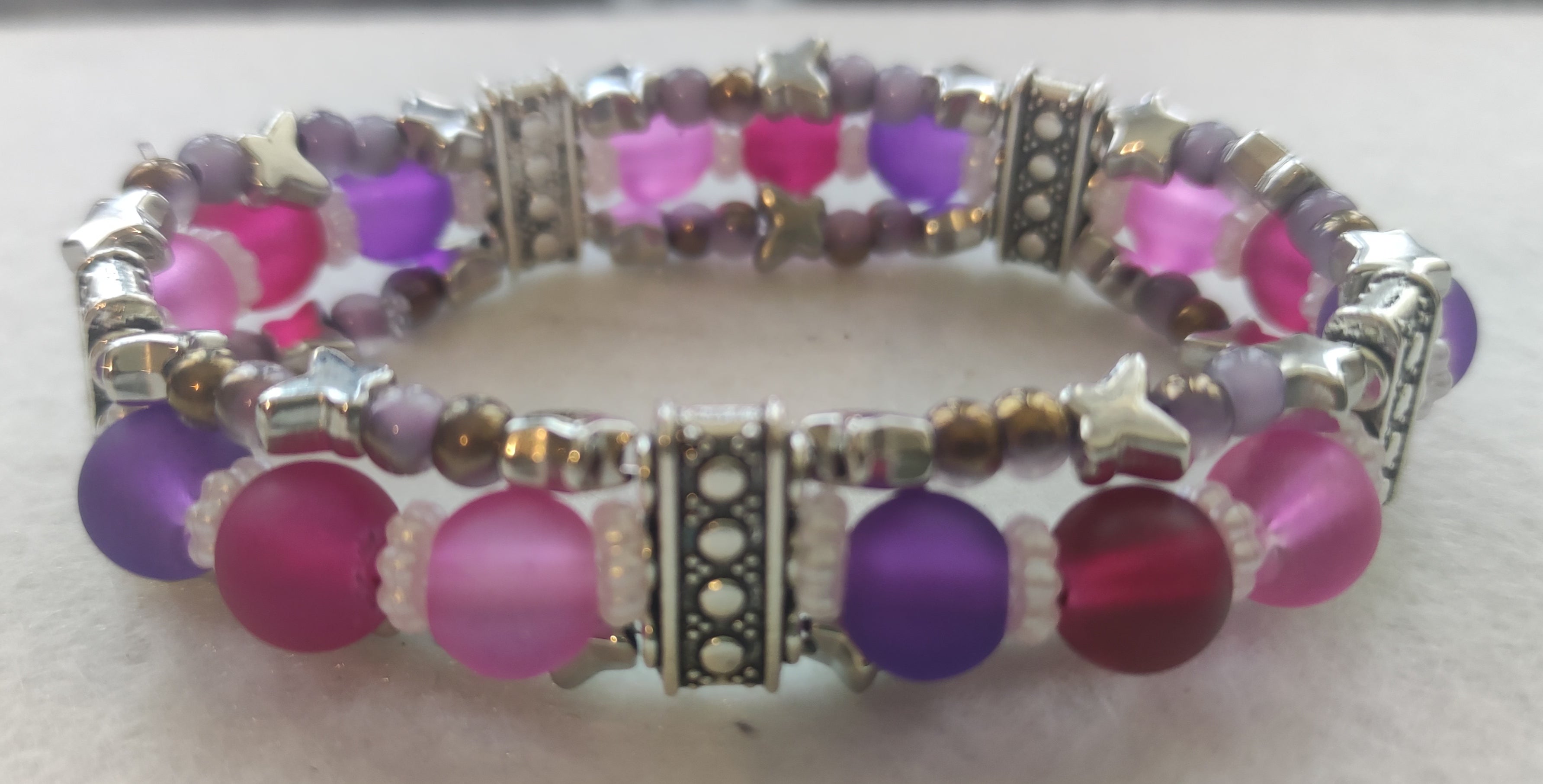 Bracelet en perles de verre
