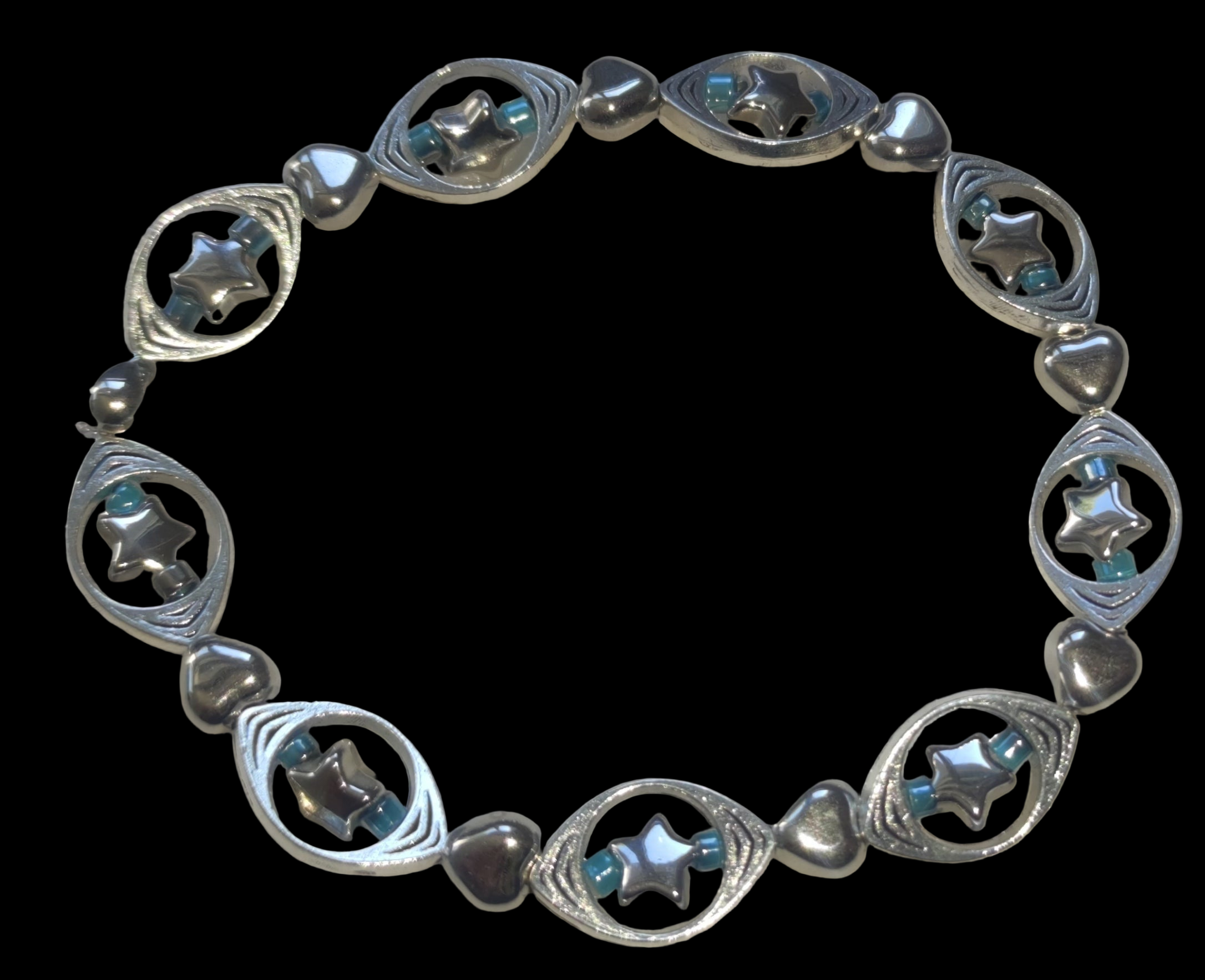 Bracelet en métal motif étoile