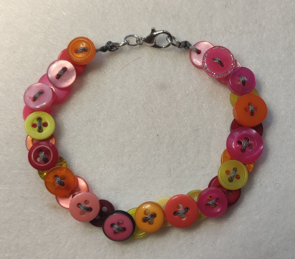 Bracelet bouton avec fermoir