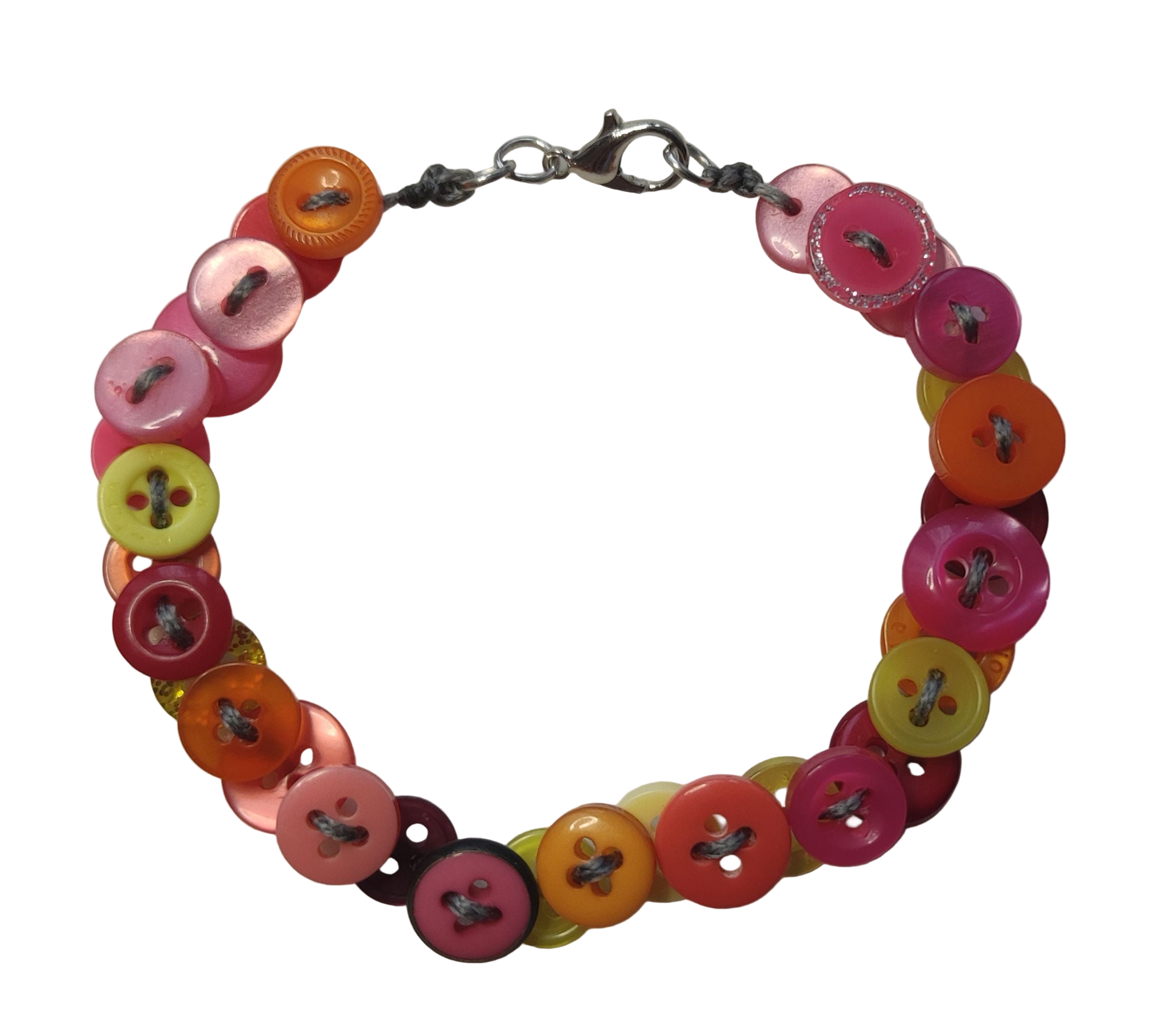 Bracelet bouton avec fermoir